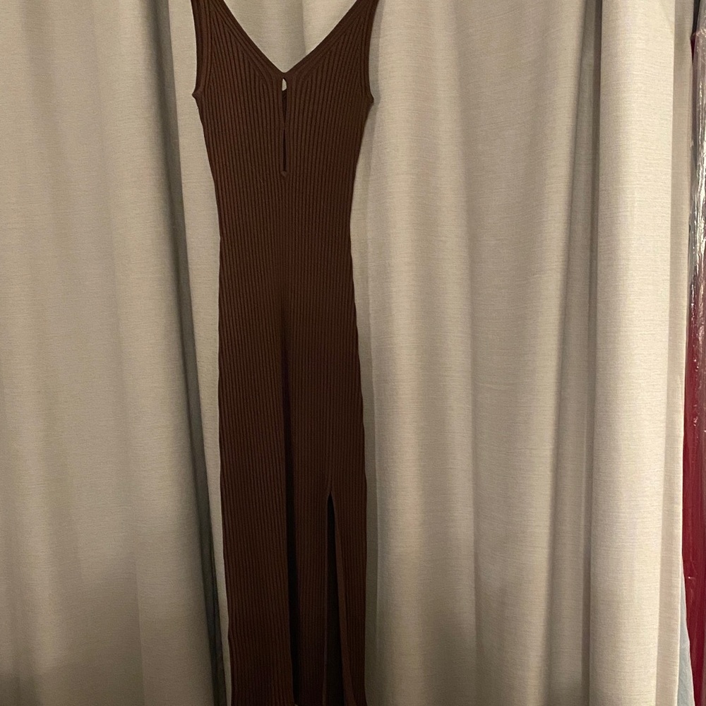 Abercrombie & Fitch Chocolate Ribbed Dress